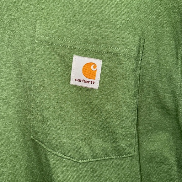 Carhartt Olive Green Pocket Tee - Picture 3 of 4